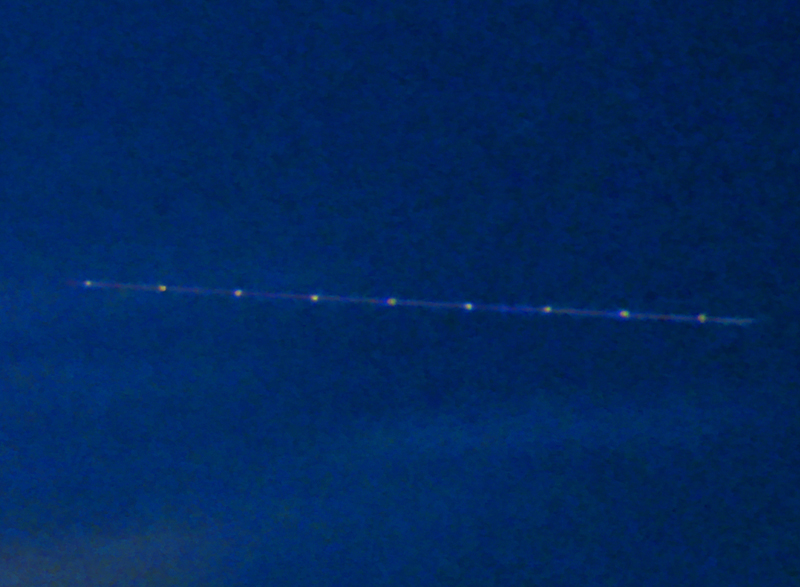 This object (J-4 Pulse) suddenly appears in the image. On the exposure is what looks like the
